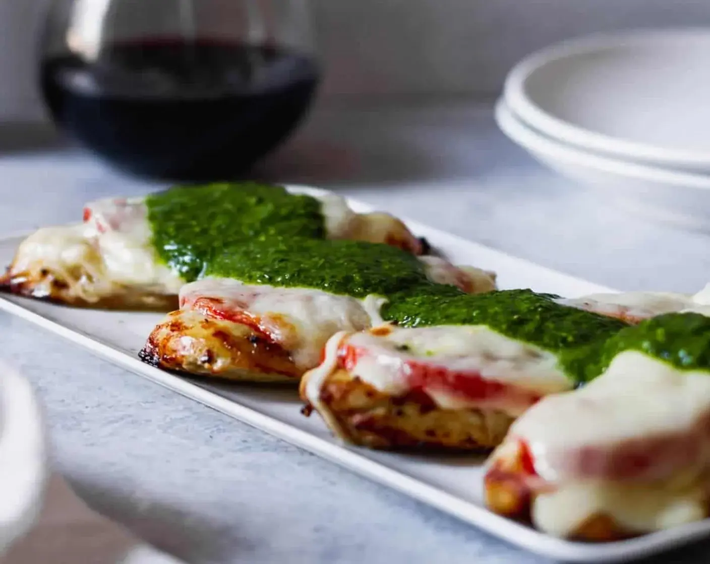 30 Minute Air-Fried Caprese Chicken