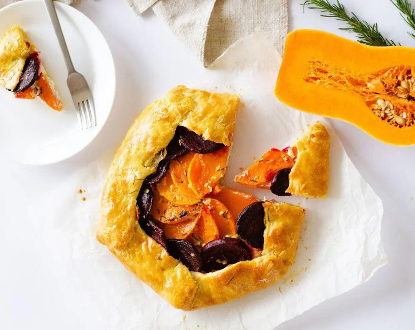Butternut Beet and Ricotta Galette