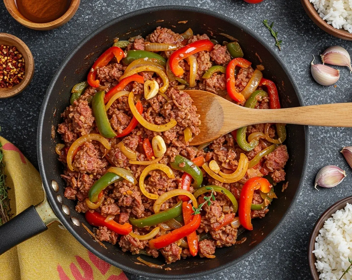 Caribbean-Style Spicy Corned Beef with Onions