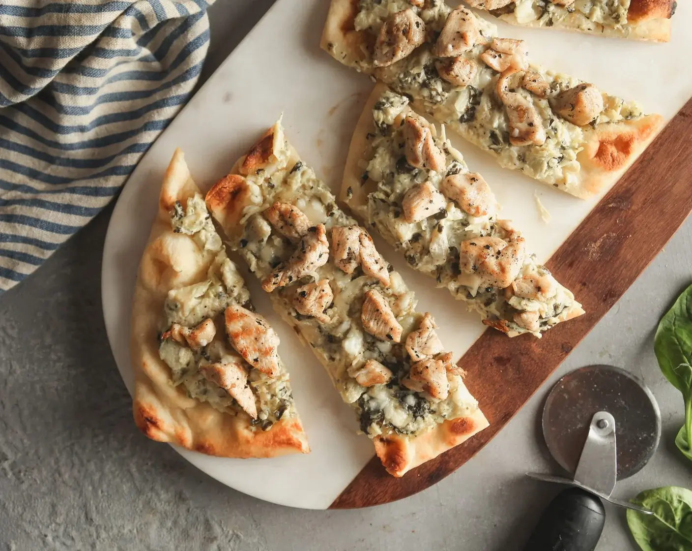 Chicken Artichoke Flatbread
