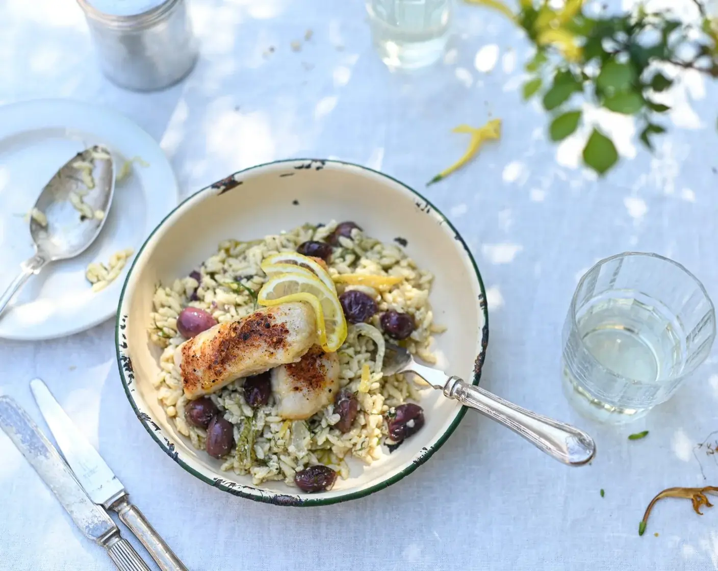 Greek Feta Hake Bake