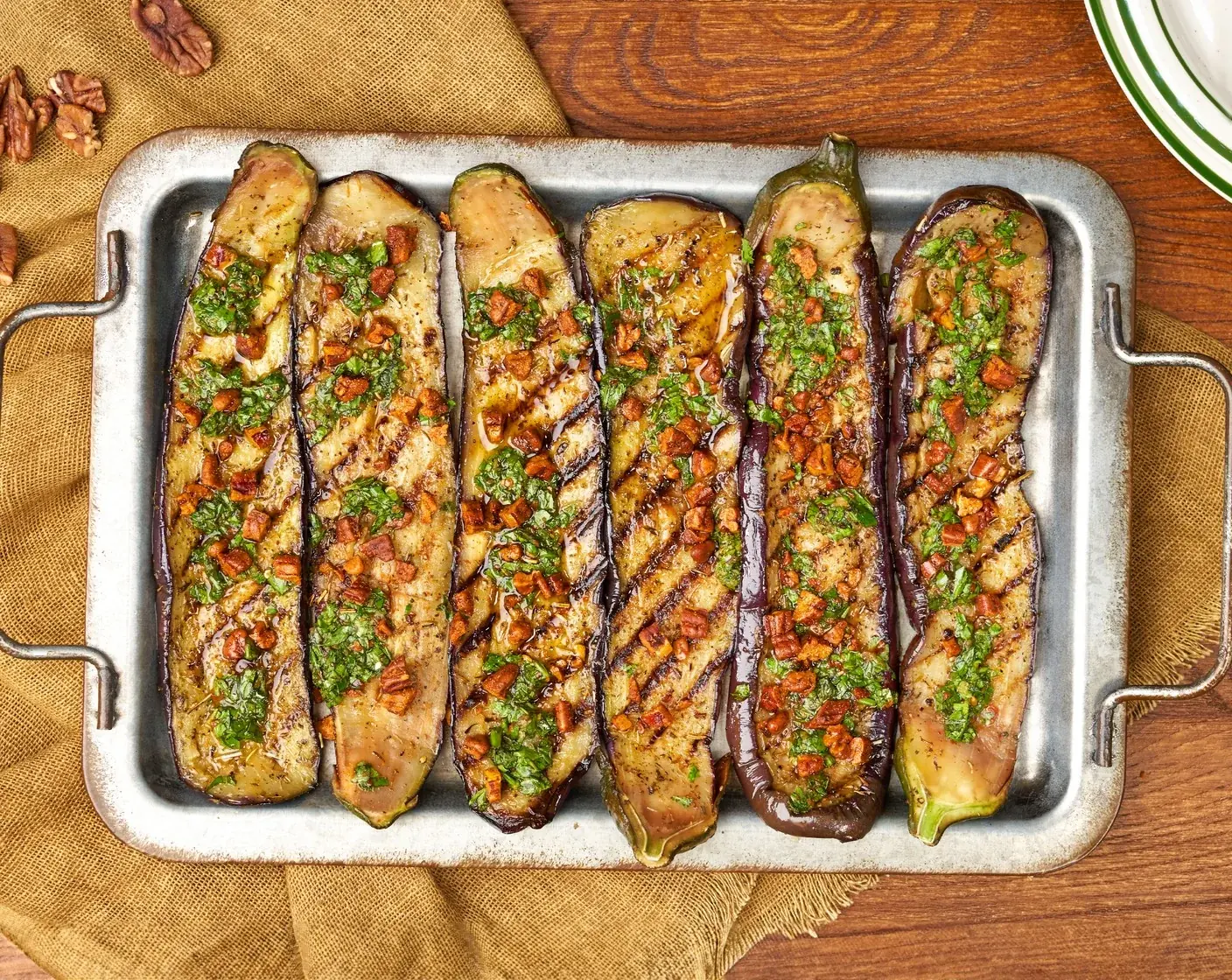 Grilled Eggplant with Chimichurri
