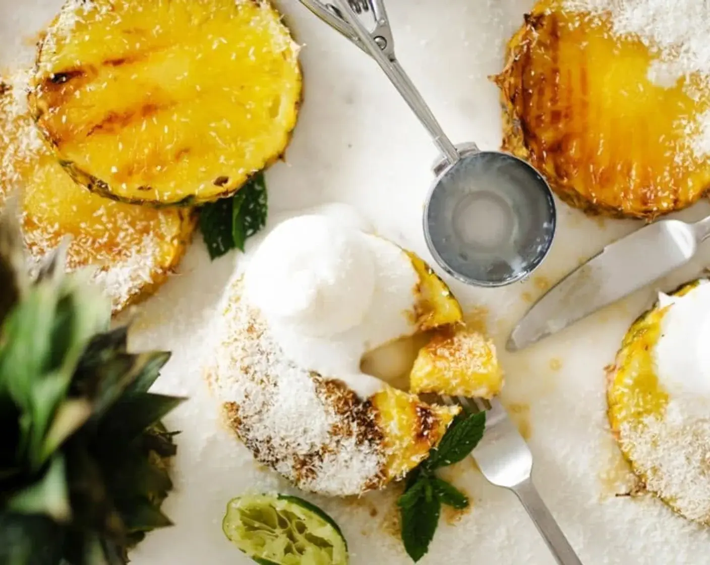 Honey and Lime Grilled Pineapple