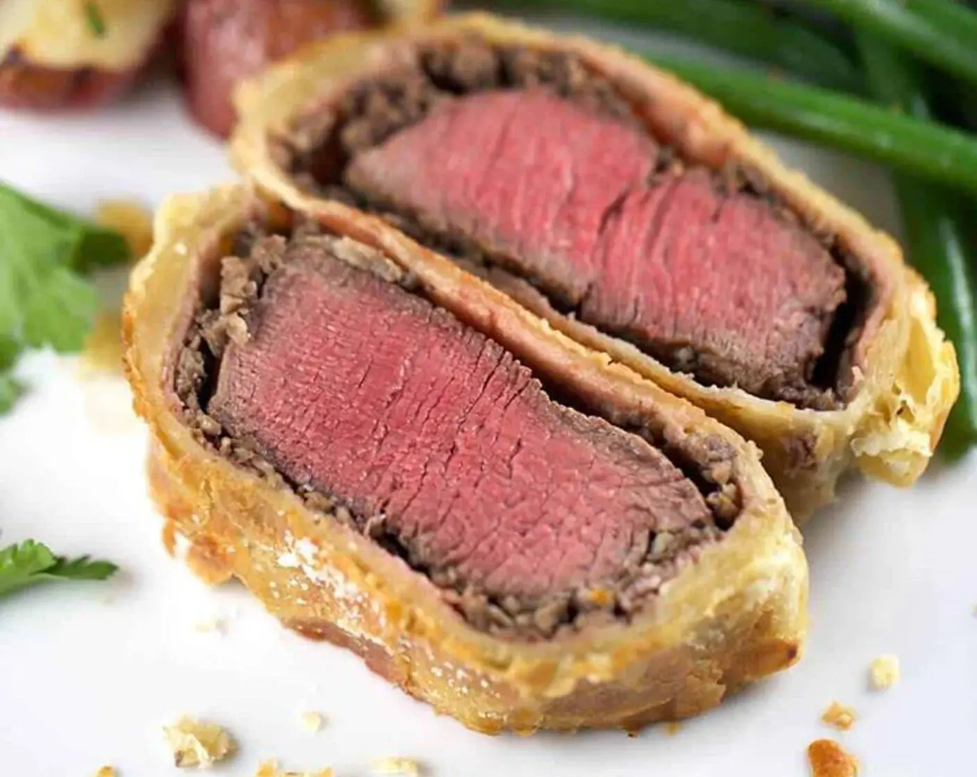 Individual Beef Wellington with Mushroom Sauce