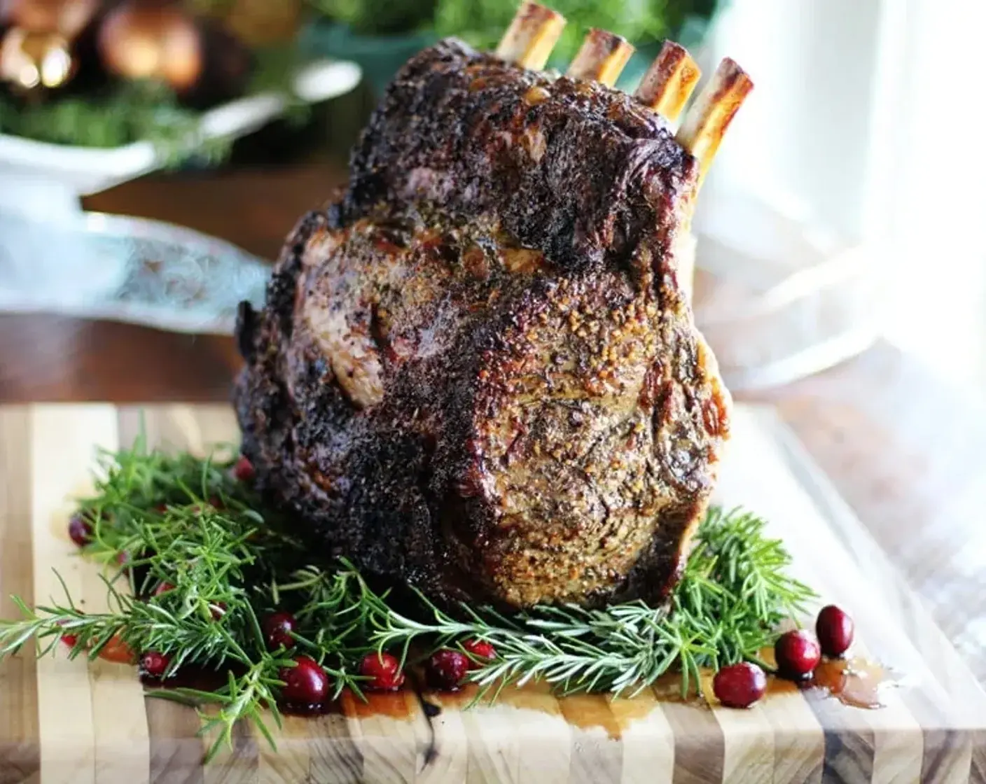 Insanely Delicious Rosemary Standing Rib Roast