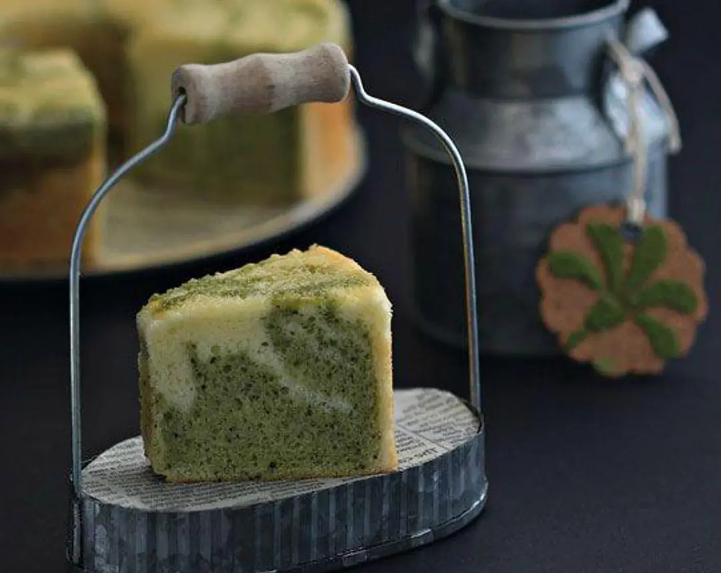 Matcha Marble Cake