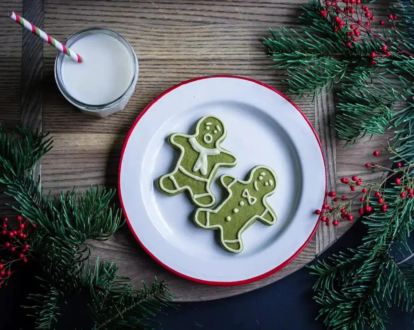 Matcha Shortbread Men