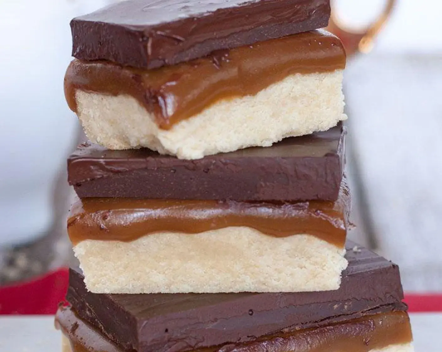 Millionaire's Shortbread (Vegan Twix Bar)