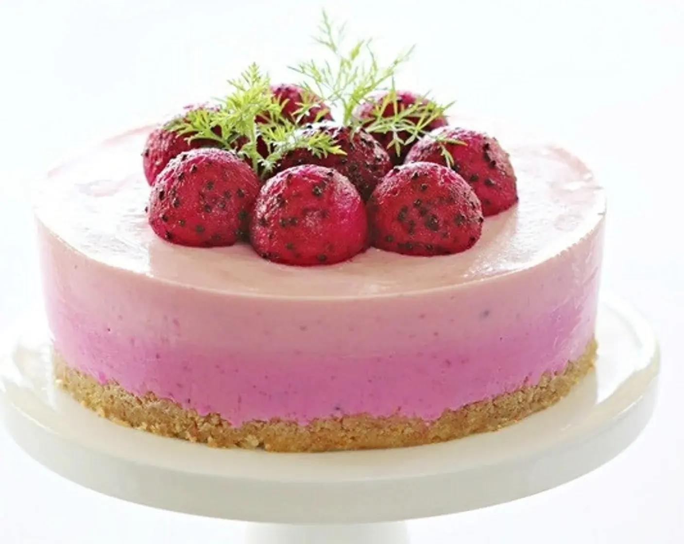 Red Dragon Fruit Cheesecake