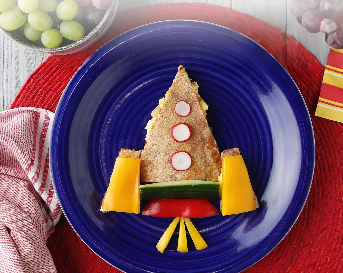 Rocketship Egg Quesadilla