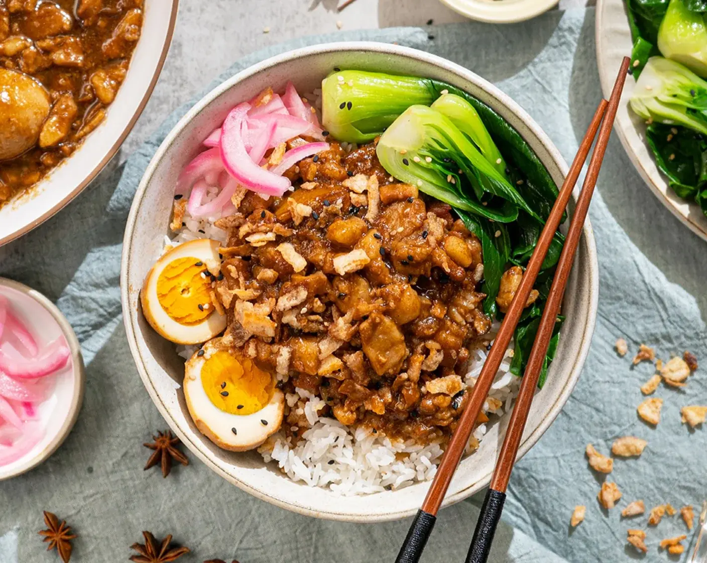 Slow Cooked Taiwanese Braised Pork (Lu Rou Fan)