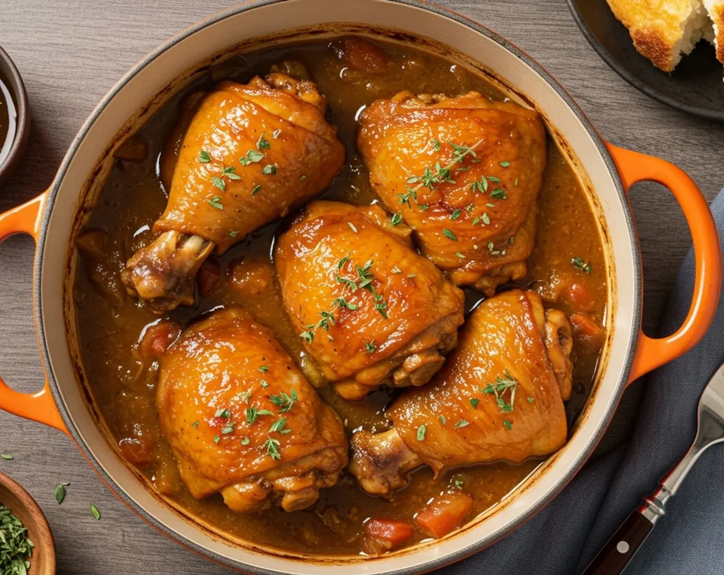 Slow-Simmered Caribbean-Style Spicy Stew Chicken